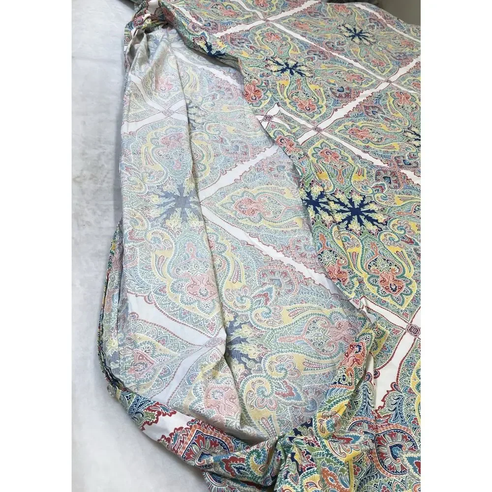 Pottery Barn Caesarea Israel Full/ Queen MultiColor Duvet Cover Set 2 Shams Boho
